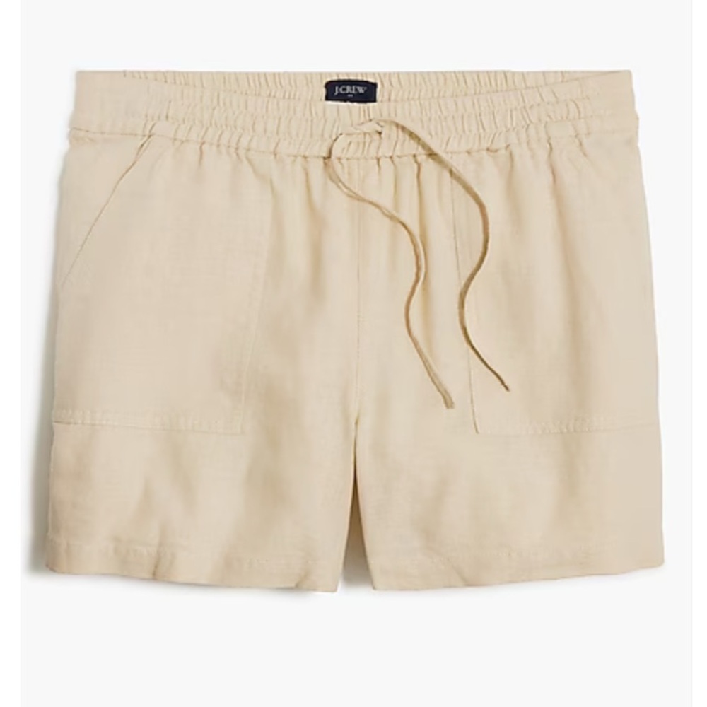 J. Crew Factory Linen Blend Drawstring Shorts NWOT